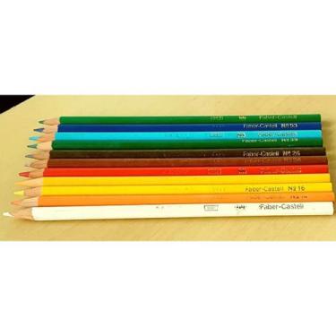 Imagem de Onze Antigos Lápis De Cor Faber-castell - Raridade! - Coisas do Passad