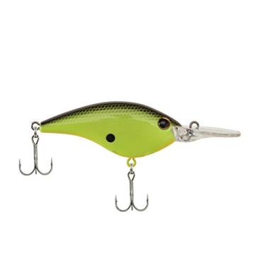 Imagem de Berkley Iscas de pesca Frittside Crankbait rígida, preta Chartreuse, 6 cm - 1,2 g