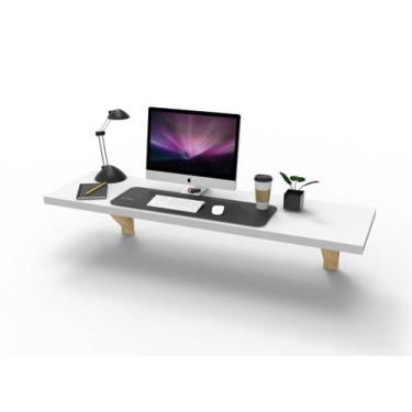 Imagem de Mesa Suspensa Prateleira Estudos Home Office Computador Full - Almk