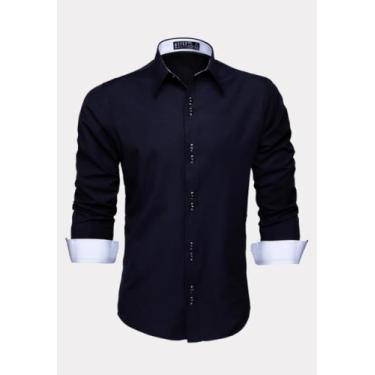 Imagem de Camisa Social Masculina Moda Maior Homens Plus Size - LORD FINESSE CAM