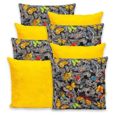 Imagem de Kit 8 Capas de Almofada com Zíper 40cmx40cm Gorgurinho - Dryka Enxovai