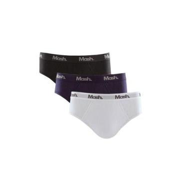Imagem de Kit com 3 Cuecas Slip Mash 111.45 100% Algodão, Sortido, G