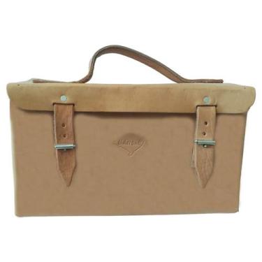 Imagem de Maleta em couro para ferramentas 36 x 20 x 14cm - 520 - LIDERSUL