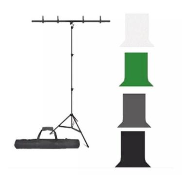 Imagem de Kit Suporte Fundo Infinito Ts-8316 Banner Eventos Publicidade T 1,60X2