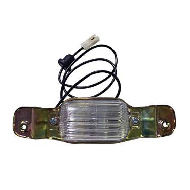 Imagem de Generic SoLMANi for 1966-1972 Chevrolet Impala Biscayne Bel Air Caprice Chevy II Nova Camaro Vega Monza Substituição de montagem de lâmpada de licença traseira, zinco amarelo