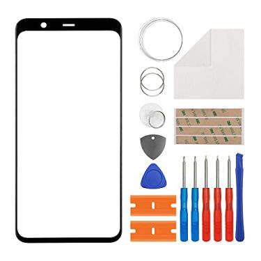 Imagem de Duotipa Substituição da tela de vidro frontal compatível com Google Pixel 4 XL de 6,3 polegadas, tela de vidro da lente externa frontal para Google Pixel 4 XL G020P G020 com ferramentas - sem tela LCD