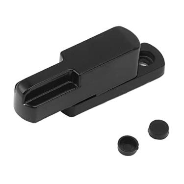 Imagem de Fechadura de Faixa de Janela de Alumínio, Bloqueio de Liga de Alumínio Tipo T, Trava à Prova de Roubo para Segurança Doméstica, Trava de Faixa de Janela (Preto)