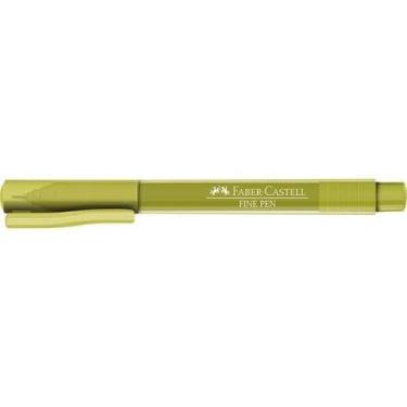 Imagem de Caneta Ponta Porosa Fine Pen 0.4mm- Faber-Castell/ WX Gift, Verde Folh