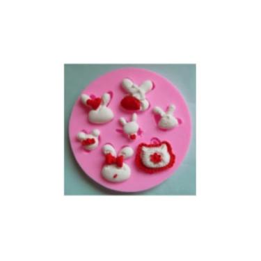 Imagem de Molde de Silicone Coelhinhos P32 Molds Planet Rizzo Confeitaria
