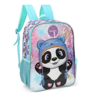 Imagem de Mochila Costas G Escolar Panda Pandinha Luxcel Infantil