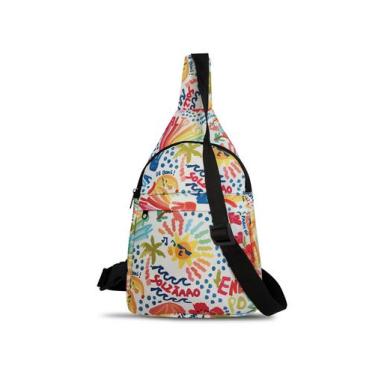Imagem de Shoulder Bag Mini bag Bolsa Pochete Ombro Transversal Chest Bags Flori