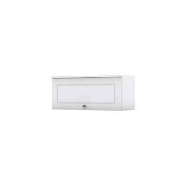 Imagem de Armário Aéreo 01 Porta Basculante 80 Cm Amy Branco Hp Casa 812 Branco 