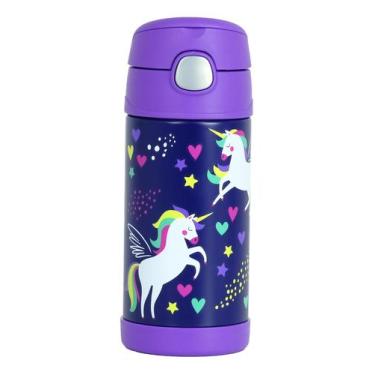 Imagem de Garrafinha Térmica Infantil Thermos 355Ml Unicórnio Alado