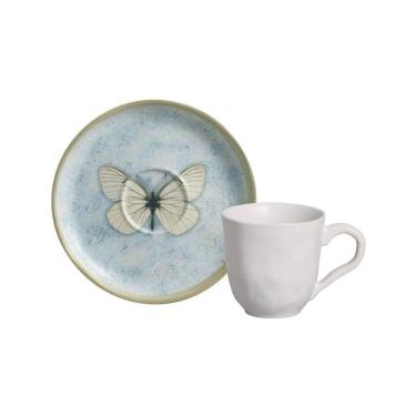 Imagem de Xícara Para Café 80ml C- Pires Cerâmica Bio Animalia Porto Brasil