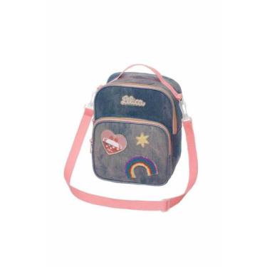 Imagem de Lancheira Escolar Lilica Ripilica Lov. It Play Patch Feminino, Azul Aç