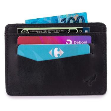 Imagem de Carteira Porta Cartão P/ Rg,cnh,cédulas,cartões Couro Bovino - Ello Gr
