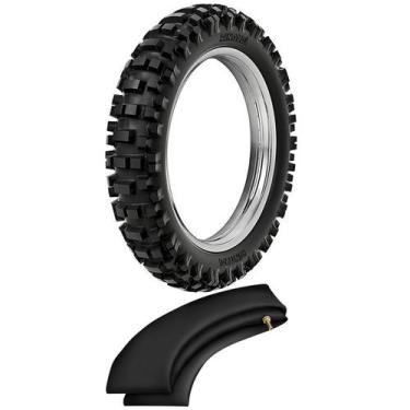 Imagem de Kit Pneu Cr 250r Yz 450f Yz 250f 110/90-19 62m Rmx35 Rinaldi + Camara