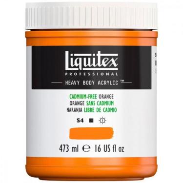 Imagem de Tinta Acrílica Liquitex Heavy Body 892 Cadmium Free Orange 473ml