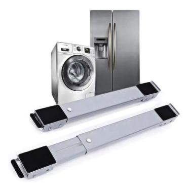 Imagem de Suporte Base Rodinhas Ajustável Para Geladeira Fogão 200kg - Shopbr