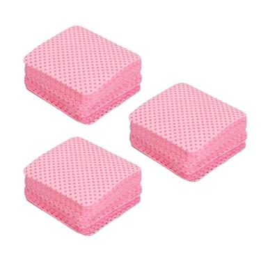 Imagem de Almofadas de Limpeza de Unhas, Remoção de Resíduos Sem Fiapos Evita Entupimento, Almofadas Removedoras de Esmalte Em Gel, 300 Peças para Arte Em Unhas (Rosa)