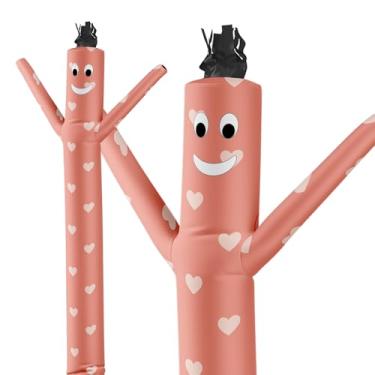 Imagem de LookOurWay Tubo Inflável Masculino Air Dancers – 3 metros de altura, tubo inflável de dança para promoção de negócios (soprador não incluído) – corações temáticos de Dia dos Namorados