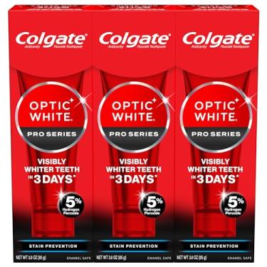 Imagem de Colgate Optic White Pro Series Creme Dental com Peróxido de Hidrogênio para Prevenção de Manchas, Creme Dental Clareador, Remove Eficazmente Manchas de Chá, Café E Vinho, Seguro para Esmalte para Uso