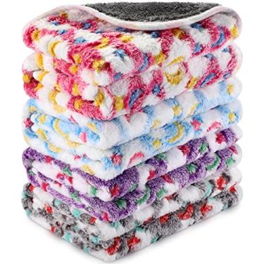 Imagem de Cobertores impermeáveis de porquinho-da-índia, 4 peças, laváveis, animais pequenos, roupa de cama absorvente, forro de gaiola de porquinho da índia, reutilizável, almofada de xixi para animais de estimação, capa para tapete de dormir para furão de hamster (estrela e lua, 61 x 40 cm)