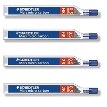 Imagem de Staedtler Mars Refil de lápis de microcarbono para chumbo 2B e HB, HB + 2B, 0.5mm