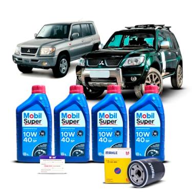 Imagem de Kit Troca de Oleo 10w40 e Filtro Pajero TR4 2.0 16v 2003 a 2015