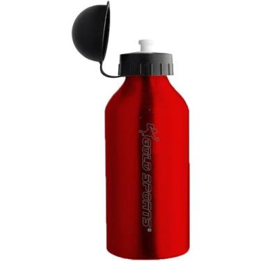 Imagem de Garrafa  Esportiva Gold Sports Aluminio 400 ml, Vermelho, Único, Uniss