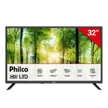Imagem de TV Led 32" HD Philco PTV32LE3DE, Bivolt, Preto