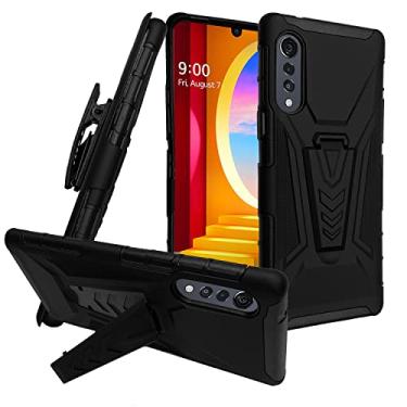 Imagem de Celzen – para LG Velvet 5G (LM-G900) – Capa para celular com clipe para cinto, CV1 Black