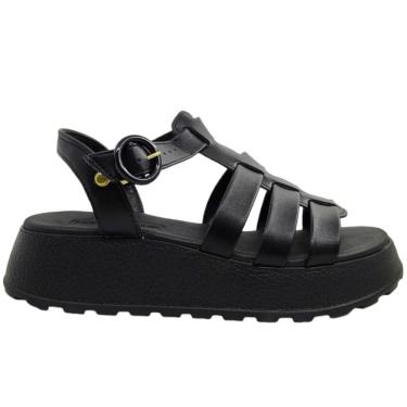 Imagem de Sandália Feminina Casual Básica Aranha Dia a Dia Tratorada Passeio Conforto Moleca 5517.102