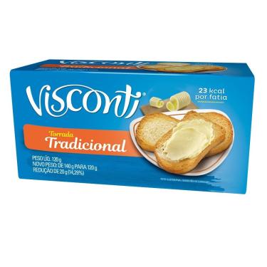 Imagem de TORRADA TRADICIONAL 120G VISCONTI