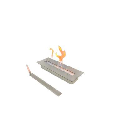 Imagem de Queimador Lareira Ecológica 45 cm Inox Escovado OQ 45 - Ouky