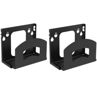 Imagem de Suporte de caixa de cabo, suporte de parede ajustável para dispositivos pequenos e estreitos, como caixas de cabo, leitores de DVD, modem, dispositivos de mídia de streaming e outros reprodutores de