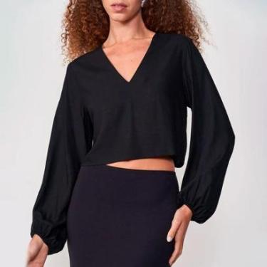 Imagem de Blusa Colcci Gola V Manga Feminino-Feminino