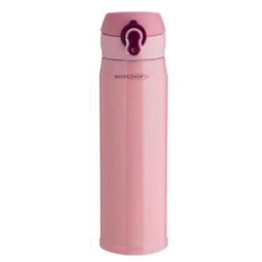 Imagem de Garrafa Térmica Inox 400ml Rosa Feminina  Elegância e Praticidade - In