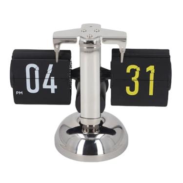 Imagem de Relógio Retro Flip, Relógio de Mesa Vintage Relógio Digital Turnação Automática, Relógio Mecânico Relógio Automático Relógio de Troca de Engrenagem Interna Operado Relógio do