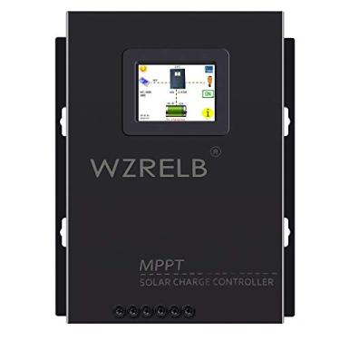 Imagem de WZRELB Novo controlador de carga solar 60A MPPT 12 V/24 V/48 Auto, 18 V/36 V manual máximo PV 170 V, LCD Full Touch Screen design, carregador de bateria