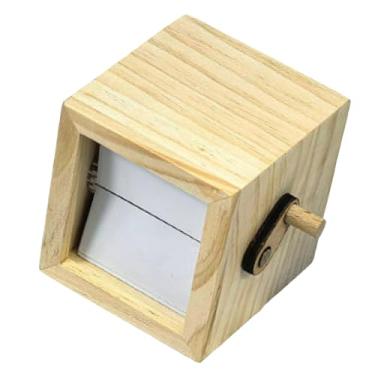 Imagem de IEUDNS Fotos de foto Flip Book Display Box Table Decor Hand Motion Álbum de fotos para festival Aniversário de aniversário de viagem, 8 Peças Marrom Claro