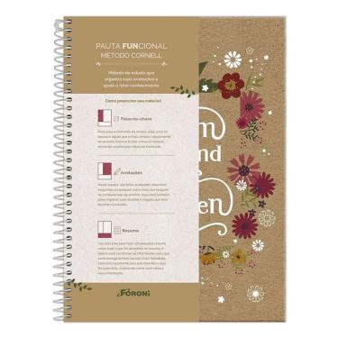 Imagem de Caderno Pauta Funcional Kraft Art 1 Matéria - Foroni