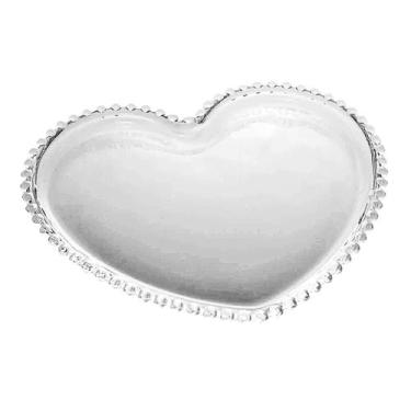 Imagem de Prato Raso de Mesa em Formato de Coração Cristal Pearl 25cm - Wolff