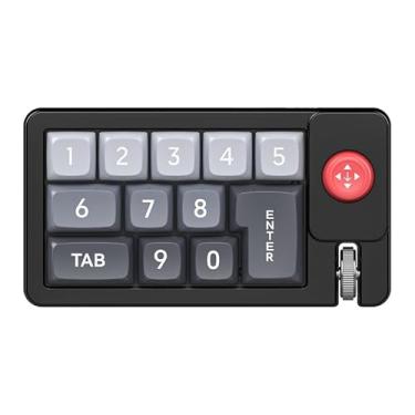 Imagem de Generic Teclado Mecânico Pequeno Com Fio Para Jogos Joystick, Definição Macro, Ajuste De Luz Fundo Rgb, Teclas Hot Swap, Adequado Escritório (Preto)
