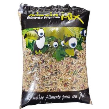 Imagem de 1kg alpiste mix com semente de girassol e painço para passaros - MIX S