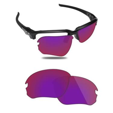 Imagem de Fiskr Lentes polarizadas de substituição compatíveis com óculos de sol Oakley Flak Draft OO9364, resistente a impactos e ajuste perfeito - vermelho violeta