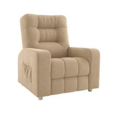Imagem de Poltrona Papai Reclinavel MX-7 Azera Suede bege - MATRIX