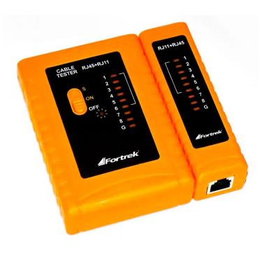 Imagem de Testador De Cabos Lan Rj11/45 Fortrek Tcf101 - Ac3080