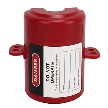 Imagem de Plug Lockout Dispositivo de bloqueio elétrico universal Projeto de rotação resistente ao calor para aparelhos industriais Máquinas de lavar ar condicionado feitas de material de