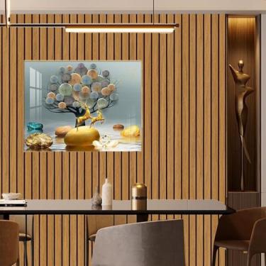 Imagem de Papel de parede de PVC autoadesivo em relevo 3D padrão espinha de peixe decoração de casa adesivo decorativo de parede amarelo 44 * 300 cm
